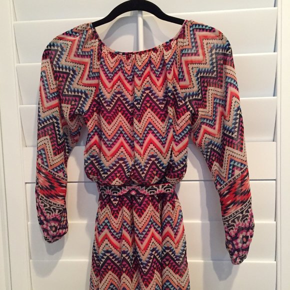 Speechless Chevron Dress - Picture 6 of 7